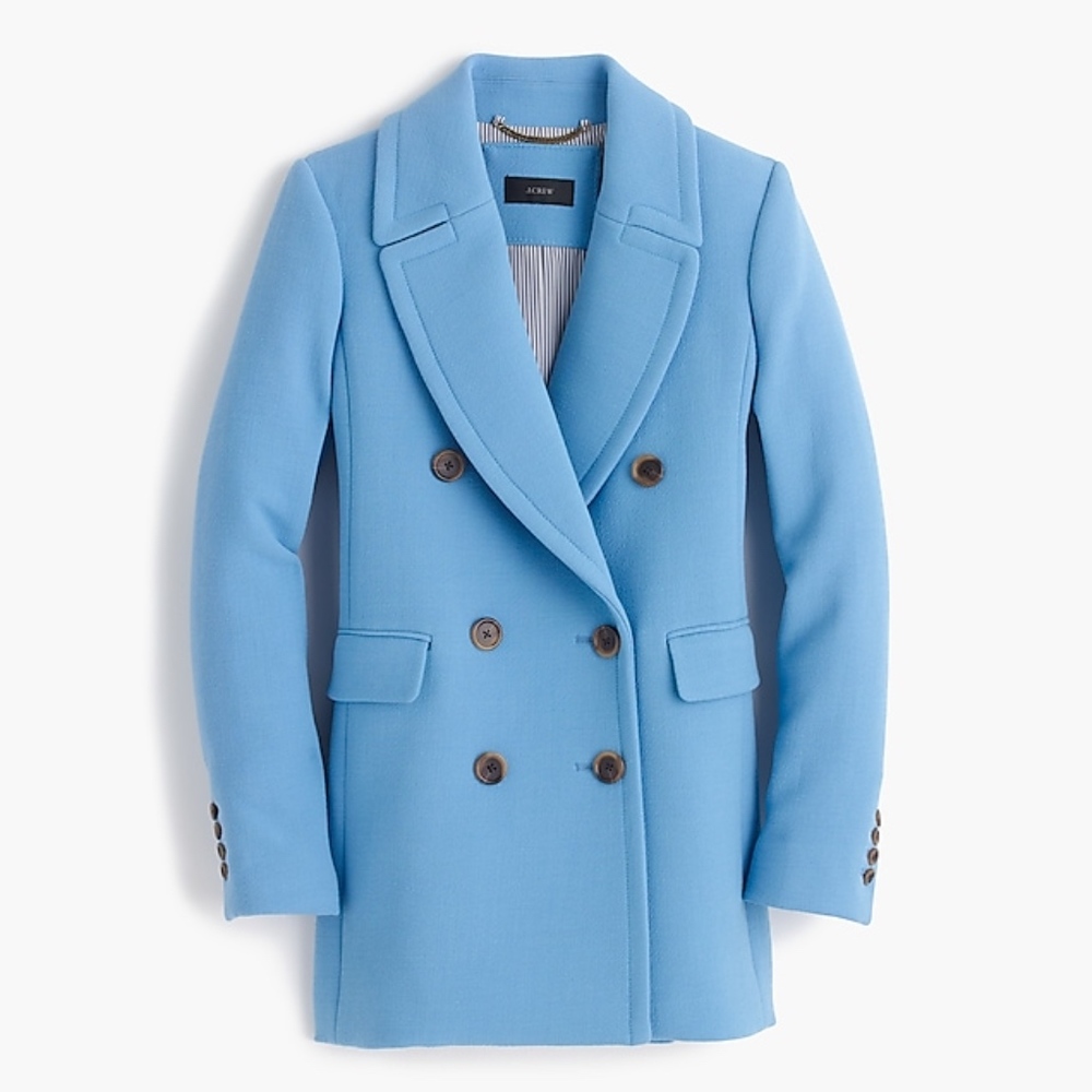 J Crew Double Breasted Coat Wool Coat F3915 - Picture 5 of 5